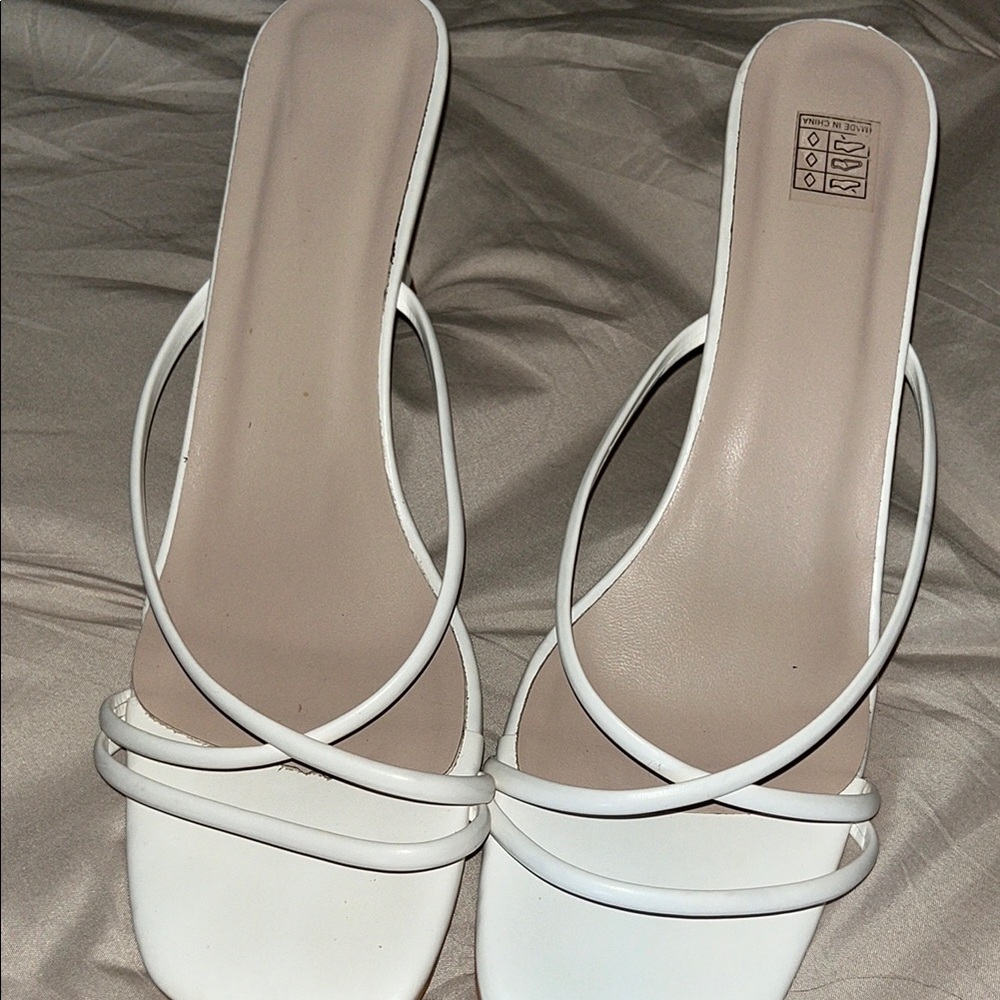 White Strappy Sandals